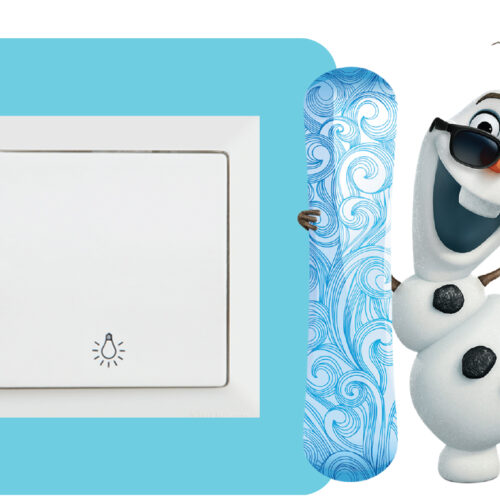 Frozen 3 stiker oko prekidaca